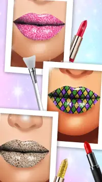 игра для губ макияж красоты -  Screen Shot 0