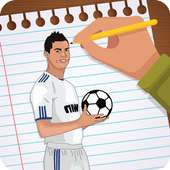 Zeichnen Ronaldo 3d