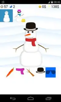 雪だるまのゲーム を構築 Screen Shot 1