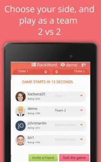 Rackword - Free real-time multiplayer word game Screen Shot 10