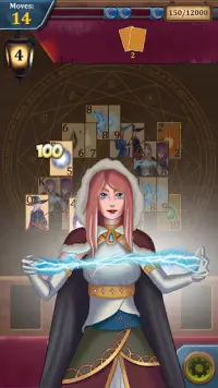 Witch card game solitaire miễn Screen Shot 1
