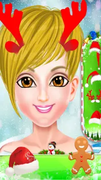 Gioco del salone di trucco della ragazza di Natale Screen Shot 4