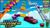 Extreme Polygon Car Stunt Racing : Spooky Stunts Screen Shot 0