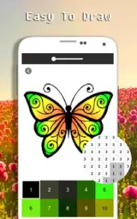 Цвет бабочки по номеру - Pixel Art Screen Shot 4