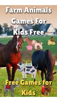 Farm Animals Games For Kids Screen Shot 0