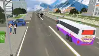 Offroad Snow Bus Drive 3D Screen Shot 1