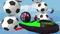 Super-heróis Airboat Waterslide Stunts Screen Shot 2