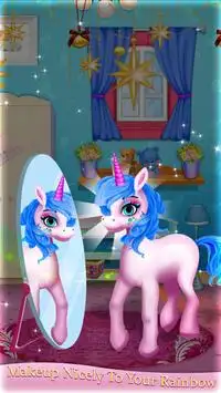 Rainbow Pony Princess Unicorn Beauty Makeover Screen Shot 1