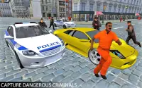 Drive Police Car Gangsters Chase : 2021 Free Games Screen Shot 0