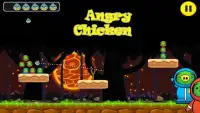 Angry Chicken Slingshot Throw Down  hungry birds Screen Shot 4