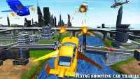Flying Car Shooting Adventure: Fighting War Sim Screen Shot 1