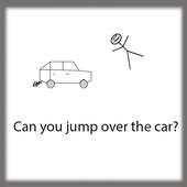 Jump over the car