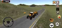 Tractor-rijsimulator met aanhanger: boerderijspel Screen Shot 6