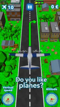 육상 비행기 - 비행 시뮬레이터 Screen Shot 0