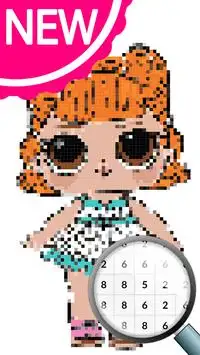 SURPRISE DOLLS COLLECTOR PIXEL ART COLORING Screen Shot 0