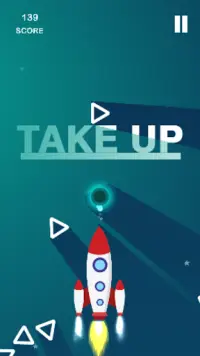 Takeup - Rocket league to reach space station Screen Shot 2