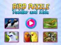 Bird Puzzle Toddler and Kids Screen Shot 0