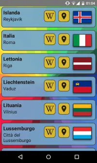 Paesi e capitali del mondo. Imparare giocando. Screen Shot 4