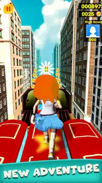 Subway Girl Runner Surf Game Screen Shot 1