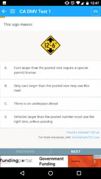 US DMV Driving Tests Screen Shot 4