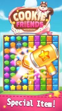 New Sweet Cookie Friends: Puzzle World Screen Shot 4