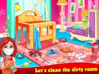 Doll  House  Cleaning  Princess  Girls  Games Screen Shot 0