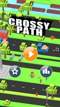 Crossy Path-Animal Road Runner Screen Shot 0