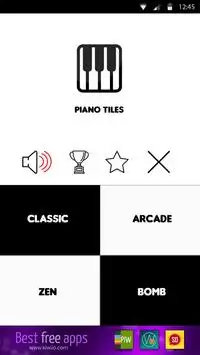 Jogo de torneira de piano Screen Shot 1