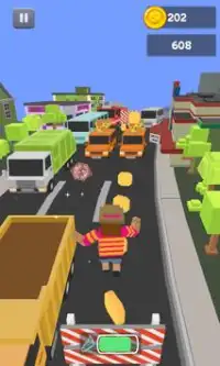 Blocky Rush : Square Town Screen Shot 6