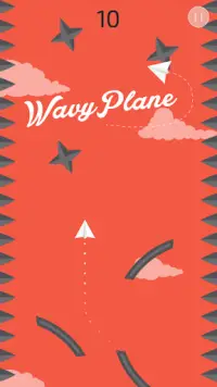 WavyPlane🚀  - The Flying Paper Plane! Screen Shot 1