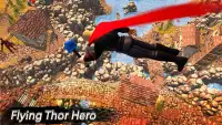 flying Superhero hammer hero vs medieval heroes Screen Shot 0