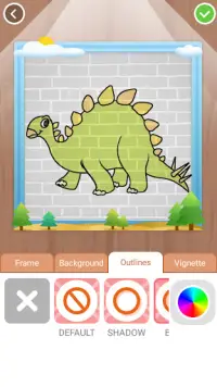 Jogos de pintar dinossauros Screen Shot 1