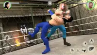 पुरुषों टैग टीम कुश्ती खेल: लड़ अंगूठी सितारे Screen Shot 2