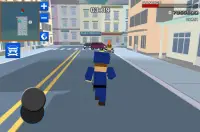 Blocky पुलिस क्राफ्ट रनिंग चोर Screen Shot 3