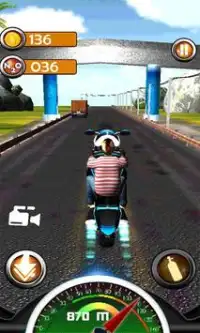 ville Autoroute 3d moto course Screen Shot 6