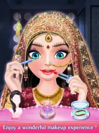 Indian Girl Wedding Salon Fashion Doll Salon Screen Shot 0