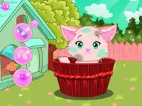 Girls Games caring lovely kitten Screen Shot 4