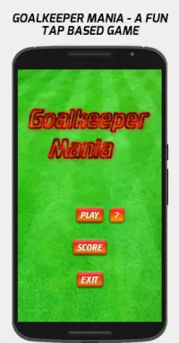 Goalkeeper Mania Jogo Futebol Screen Shot 0