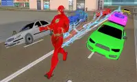 Super Flash Speed Hero vs Gangster Monster Battle Screen Shot 0