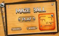 3D Maze ball Roll into a hole Screen Shot 0