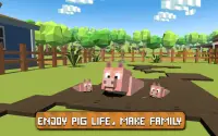Симулятор Блочной Свинки 3D Screen Shot 2