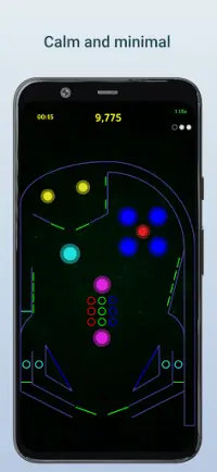 Neon Pinball - Classic, relaxing and calm Screen Shot 0