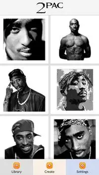 2Pac Color by Number - Pixel Art Game Screen Shot 0