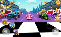 Happy pig Racing game Screen Shot 1
