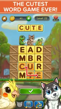 WORD PETS: Cute Pet Word Games Screen Shot 2