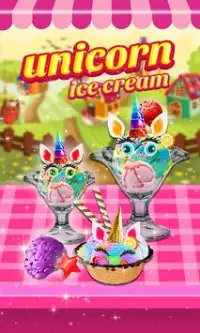 Unicorn Rainbow Ice Cream Maker:Carnival Food Fair Screen Shot 0