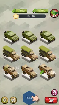 Merge Military Vehicles Tycoon Screen Shot 0