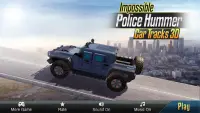 Impossible Police Hummer Car Tracks 3D Screen Shot 0