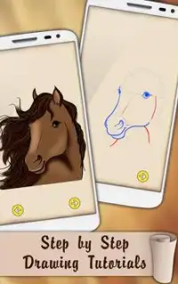 Draw Horses Ponies Unicorns Easy Screen Shot 2