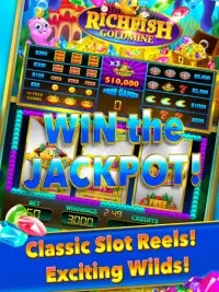 Rich Fish Gold Mine Las Vegas Slot - Slots Big Win Screen Shot 9